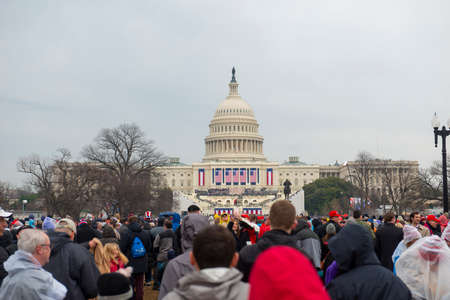 WASHINGTON, DC - JAN.20, 2017: Presidential Inauguration of Donald Trump as the 45th President of...