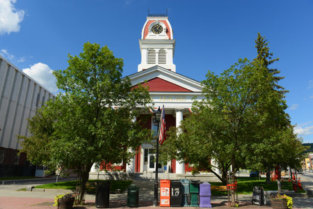 Court House of Washington County Building in downtown Montpelier, State of Vermont VT, USA.のeditorial素材