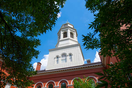 Holy Cross Polish Church on Third Street at Otis Street in Cambridge, Massachusetts MA, USA.
