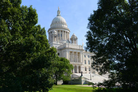 Rhode Island State House, Providence, Rhode Island RI, USA. Rhode Island State House was constructed in 1904 with Georgian style.の写真素材