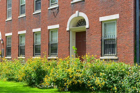 Hope College Building in Brown University, Providence, Rhode Island RI, USA.の写真素材