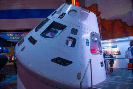 Orion Multi Purpose Crew Vehicle spacecraft displayed in Johnson Space Center in city of Houston, Texas TX, USA.のeditorial素材