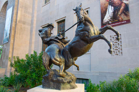 Statue of Checkmate by Herb Mignery in front of San Antonio Museum of Art in downtown San Antonio, Texas TX, USA.のeditorial素材