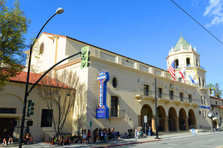 San Jose Civic building is a historic Municipal Auditorium and now is a theater located at 135 W San Carlos Street in downtown San Jose, California CA, USA.のeditorial素材