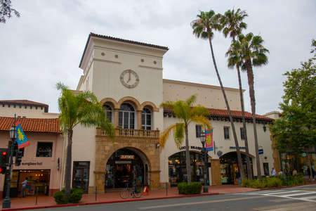 Zumiez shop in a Spanish Colonial style building at 803 State Street in historic city center of...