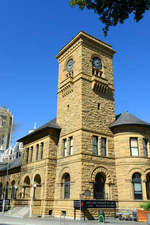 San Jose Museum of Art at 110 S Market Street in downtown San Jose, California CA, USA.のeditorial素材