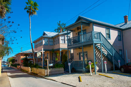 Victorian House Bed and Breakfast at 11 Cadiz Street at Aviles Street in historic center of St. Augustine, Florida FL, USA.のeditorial素材