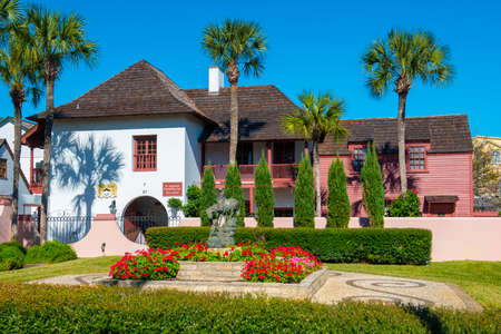 St. Augustine Foundation building at 97 St. George Street in historic center of St. Augustine,...