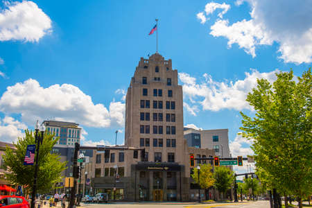 Granite Trust Company is a historic commercial building with Art Deco style at 1400 Hancock Street...