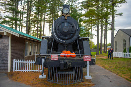 Philadelphia Baldwin steam locomotive 2-6-4 No. 250 in Edaville Family Theme Park, Carver,...