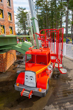 Flynn's Fire Training in Thomas Land USA in Edaville Family Theme Park in town of Carver,...