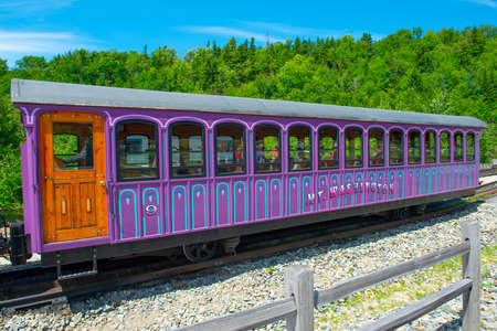 Mount Washington Cog Railroad at Marshfield Station in Bretton Woods, town of Carroll, New Hampshire...