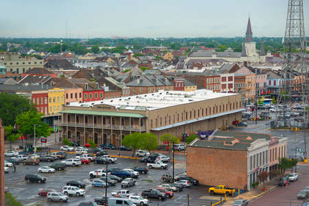 Urban Outfitters Mall at 408 N Peters Street Conti Street in French Quarter in New Orleans, Louisiana LA, USA.のeditorial素材