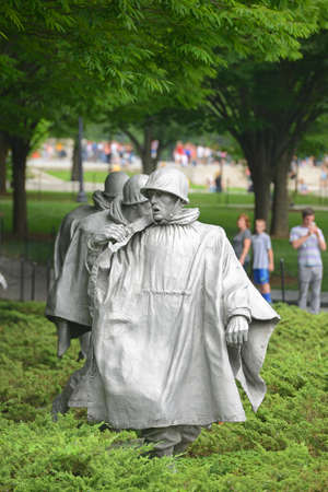 Korean War Veterans Memorial is located in West Potomac Park,  Washington DC, USA.