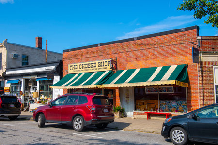 The Cheese Shop at 29 Walden Street near Main Street in historic town center of Concord, Massachusetts MA, USA.のeditorial素材