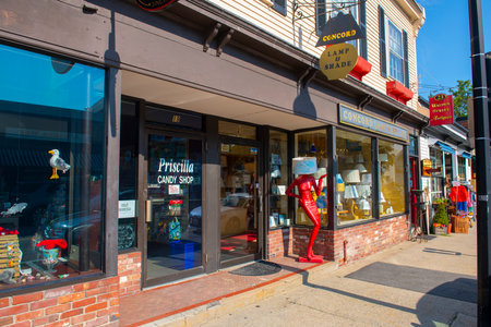 Concord Lamp and Shade at 21 Walden Street near Main Street in historic town center of Concord, Massachusetts MA, USA.のeditorial素材