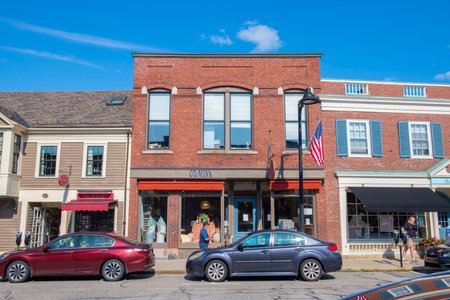 Comina Store at 9 Walden Street at Main Street in historic town center of Concord, Massachusetts MA, USA.のeditorial素材