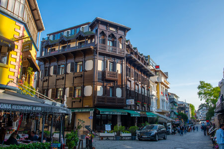 GLK Premier Acropol Suites Hotel on Akbiyik Caddesi Street in Sultanahmet in historic city of Istanbul, Turkey. Historic Areas of Istanbul is a UNESCO World Heritage Site.のeditorial素材