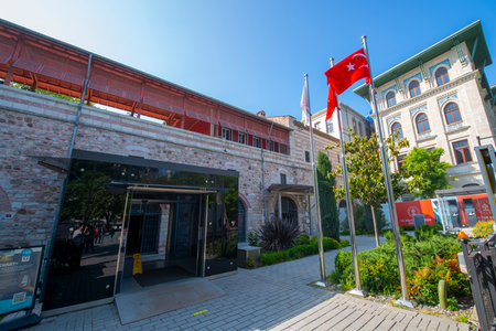 Museum of Turkish and Islamic Arts at Sultanahmet Square in Sultanahmet in historic city of Istanbul, Turkey. Historic Areas of Istanbul is a UNESCO World Heritage Site.のeditorial素材