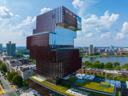 Boston University Center for Computing and Data Sciences (CDS) building Jenga opened on Dec. 8, 2022...