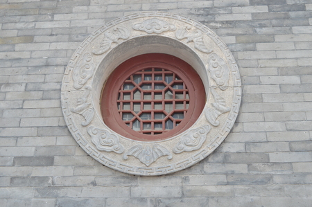 ancient chinese designed windowの写真素材