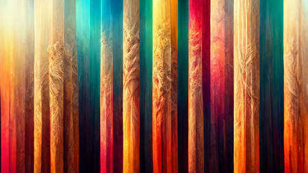 3D illustration abstract design made of colorful forms on the subject of art, passion, spirituality and inner world. Creativity and artの写真素材