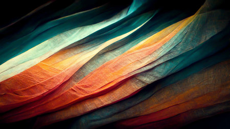 3D illustration abstract design made of colorful forms on the subject of art, passion, spirituality and inner world. Creativity and artの写真素材