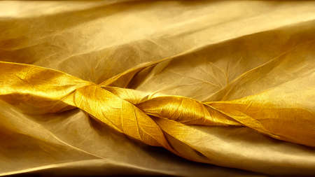 3D render gold abstract background with soft glowing backdrop texture for christmas and valentine.の写真素材