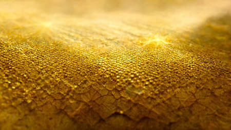 3D render gold abstract background with soft glowing backdrop texture for christmas and valentine.の写真素材