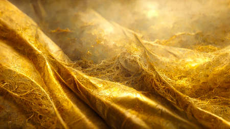 3D render gold abstract background with soft glowing backdrop texture for christmas and valentine.の写真素材