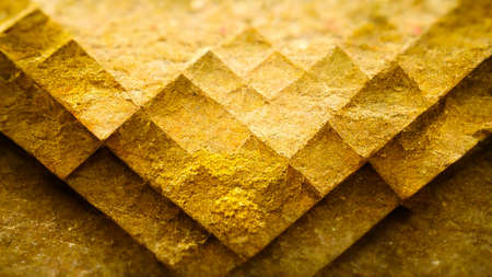 3D render gold abstract background with soft glowing backdrop texture for christmas and valentine.の写真素材