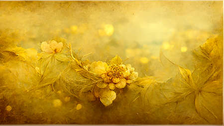 3D render gold abstract background with soft glowing backdrop texture for christmas and valentine.の写真素材