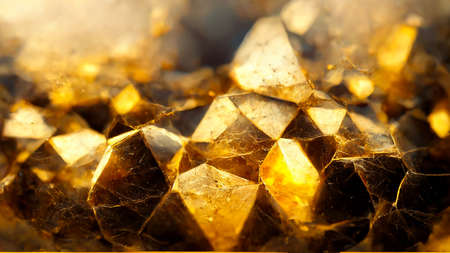 3D render gold abstract background with soft glowing backdrop texture for christmas and valentine.の写真素材