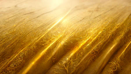 3D render gold abstract background with soft glowing backdrop texture for christmas and valentine.の写真素材