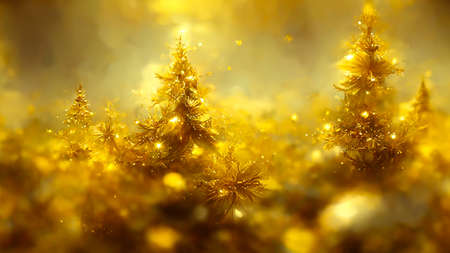 3D render gold abstract background with soft glowing backdrop texture for christmas and valentine.の写真素材