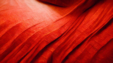 Red Abstract Wallpaper. Red Holiday glowing Abstract Defocused Background for Christmas and New Yearの写真素材