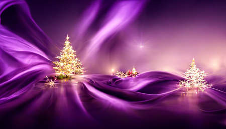3D Render Merry Christmas HD Wallpaper. Beautiful artwork seasonal illustration and copy space background.の写真素材