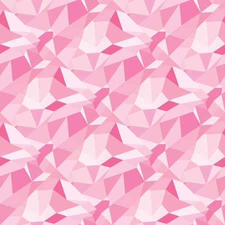 Pink abstract polygonal triangle mosaic pattern seamless background, Completely new template for...