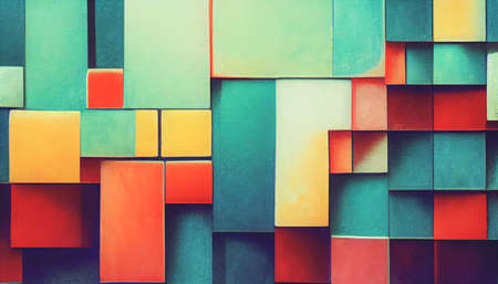 3D Illustration pastel multi color gradient blurred background.の写真素材