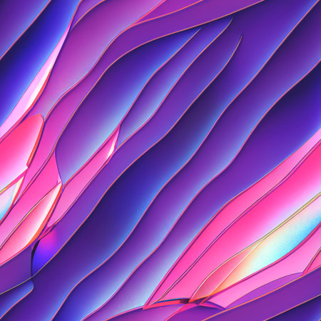 Wavy abstract colorful pastel pattern. Beautiful background 3D illustration.の写真素材