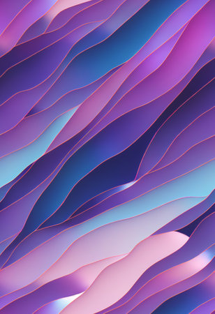Wavy abstract colorful pastel pattern. Beautiful background 3D illustration.