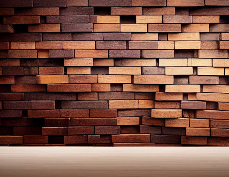 Wood table top on blurred abstract background for display or montage your products. 3D Illustrationの写真素材