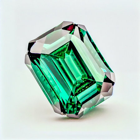 Tourmaline gemstone isolated on white background for jewelry shop. Beauty close up shot.の写真素材