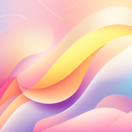 Soft colorful background with gradient pastel color palette. Abstract modern background. Illustration for banner, presentation template, wallpaper, text place and social media. Abstract geometric fashion.の写真素材