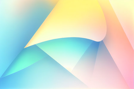 Soft colorful background with gradient pastel color palette. Abstract modern background. Illustration for banner, presentation template, wallpaper, text place and social media. Abstract geometric fashion.の写真素材