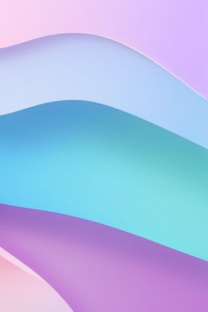Soft colorful background with gradient pastel color palette. Abstract modern background. Illustration for banner, presentation template, wallpaper, text place and social media. Abstract geometric fashion.の写真素材