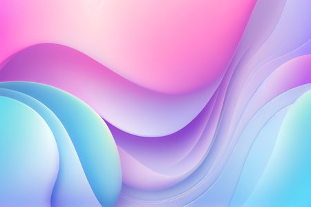 Soft colorful background with gradient pastel color palette. Abstract modern background. Illustration for banner, presentation template, wallpaper, text place and social media. Abstract geometric fashion.の写真素材