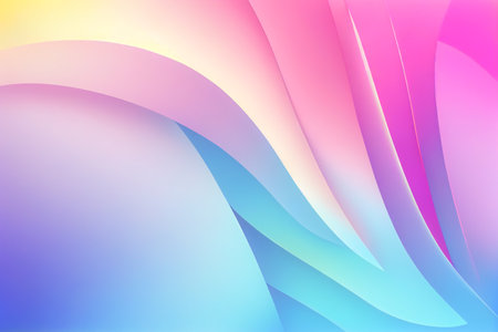Soft colorful background with gradient pastel color palette. Abstract modern background. Illustration for banner, presentation template, wallpaper, text place and social media. Abstract geometric fashion.の写真素材