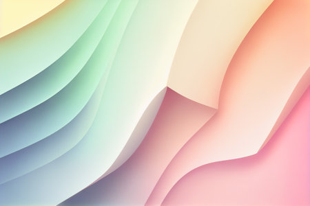 Soft colorful background with gradient pastel color palette. Abstract modern background. Illustration for banner, presentation template, wallpaper, text place and social media. Abstract geometric fashion.の写真素材