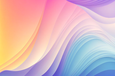 Soft colorful background with gradient pastel color palette. Abstract modern background. Illustration for banner, presentation template, wallpaper, text place and social media. Abstract geometric fashion.の写真素材